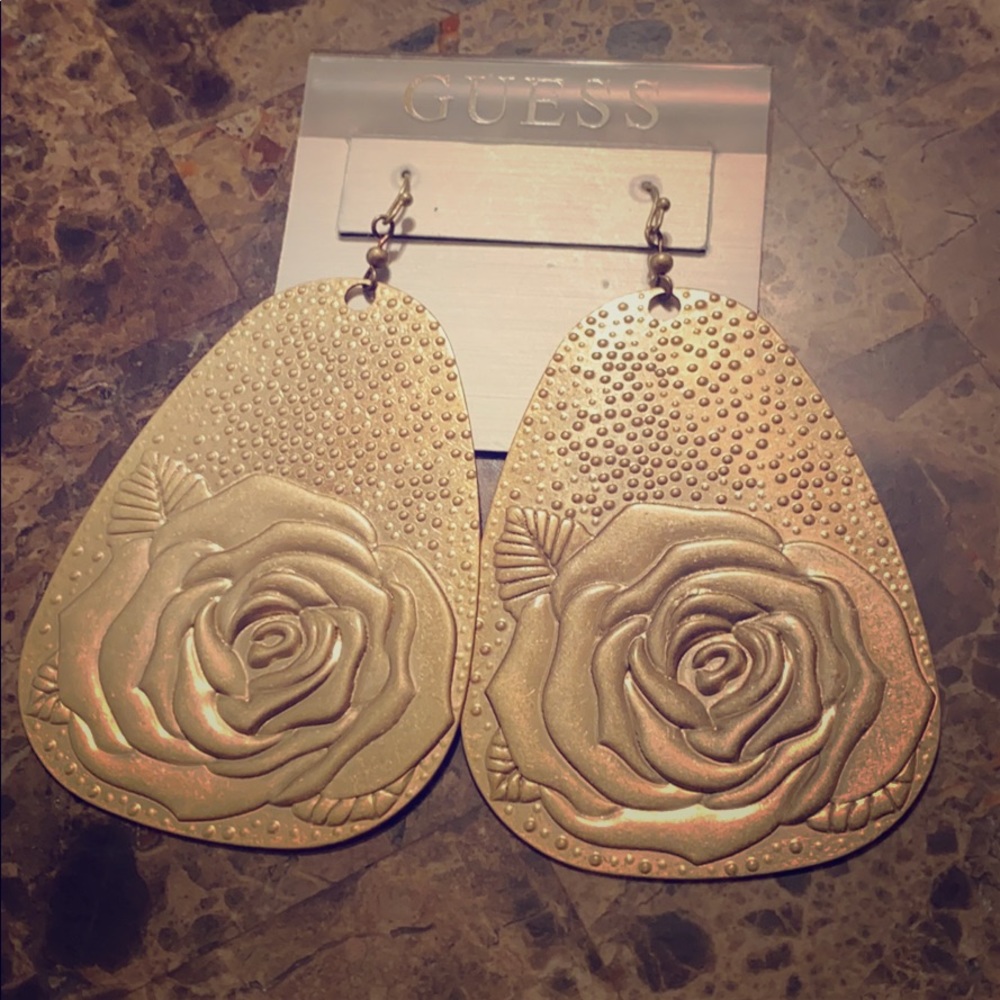 Guess Gold Plate Earrings